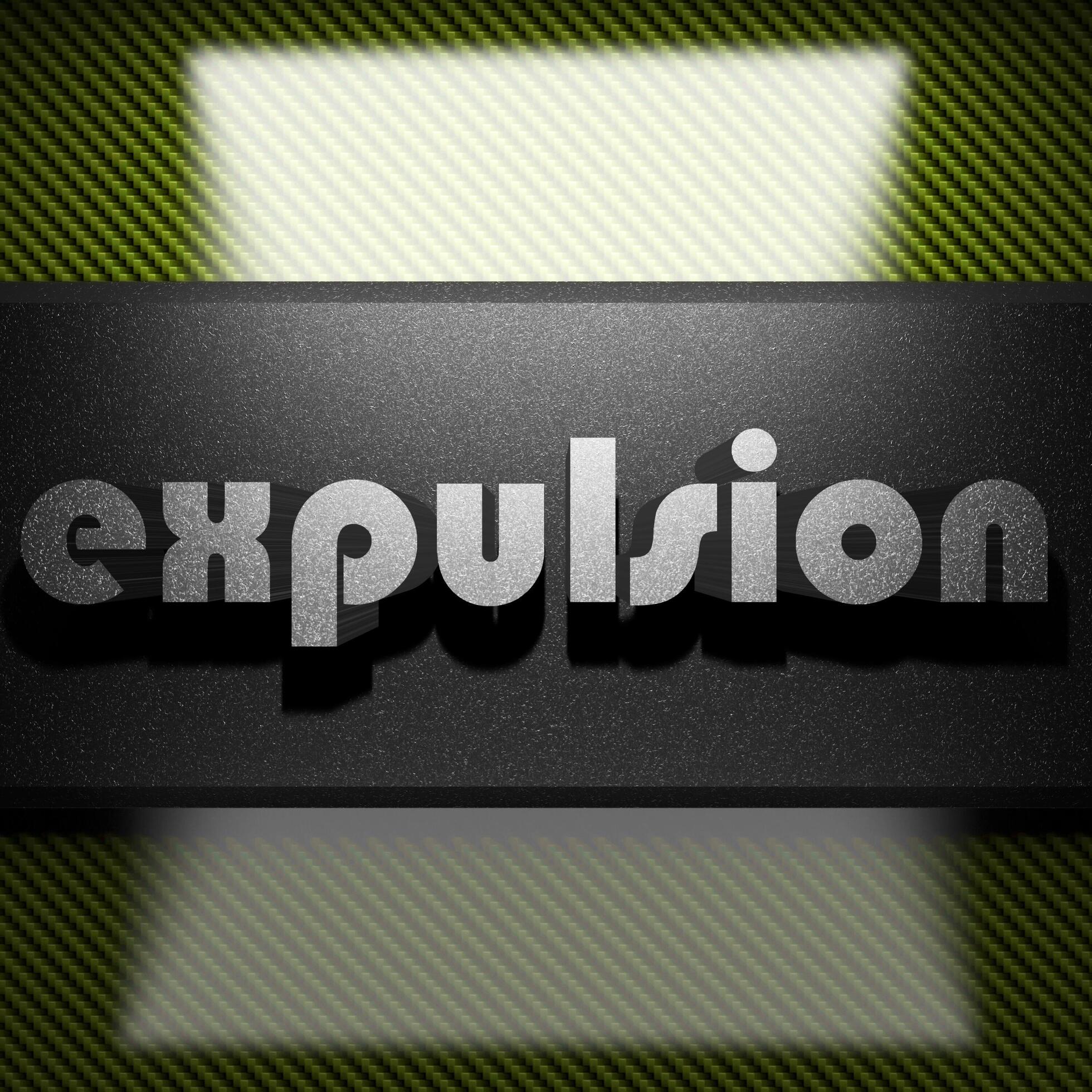 expulsion word of iron on carbon 6194300 Stock Photo at Vecteezy