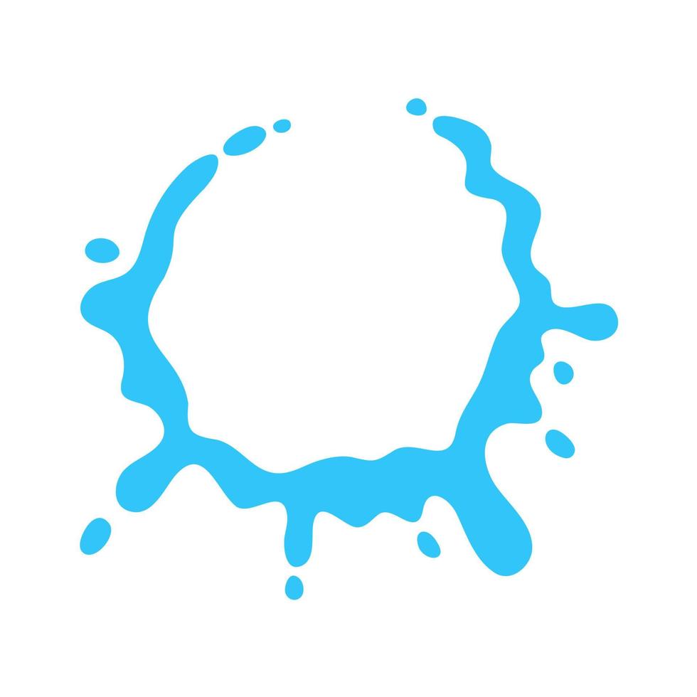 splashing water circle text frame For decorating Songkran festival posters. vector