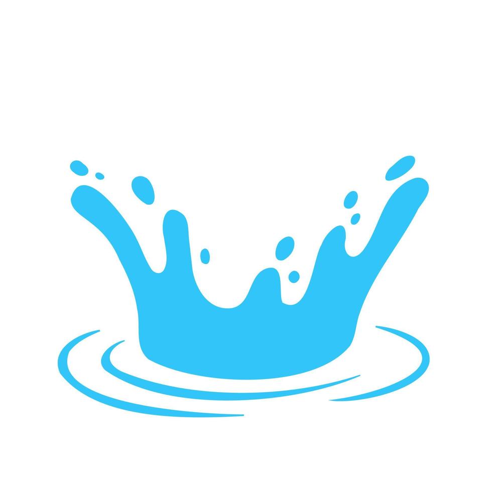 Vector water droplets splash. Concept of reducing water use on World