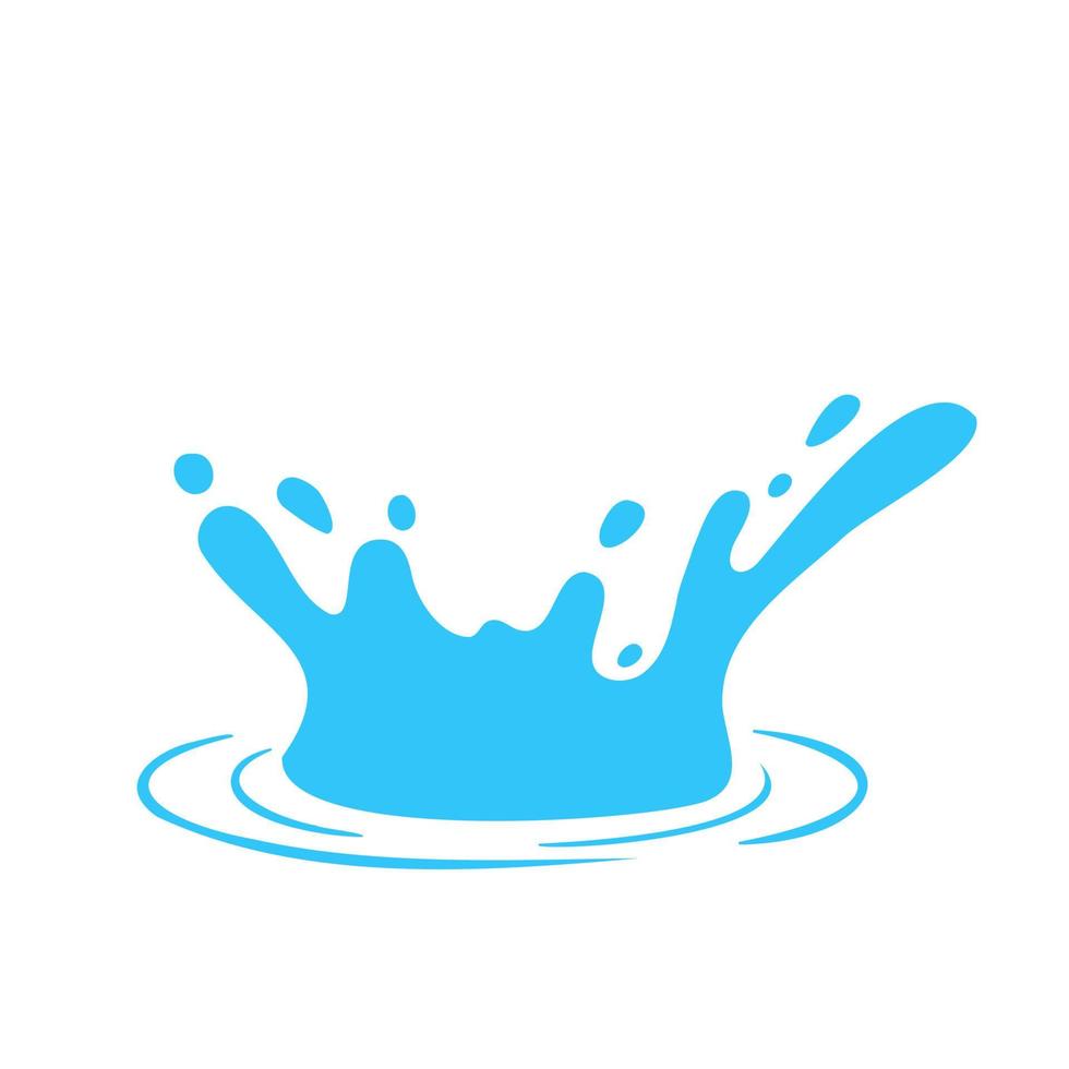 Vector water droplets splash. Concept of reducing water use on World Water Day