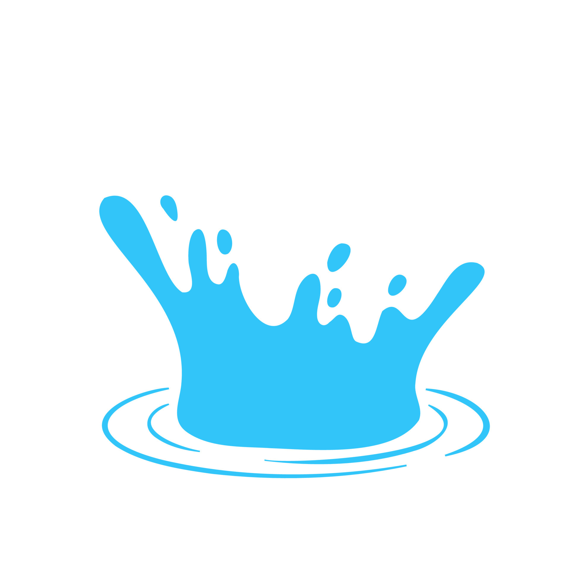 Vector water droplets splash. Concept of reducing water use on World