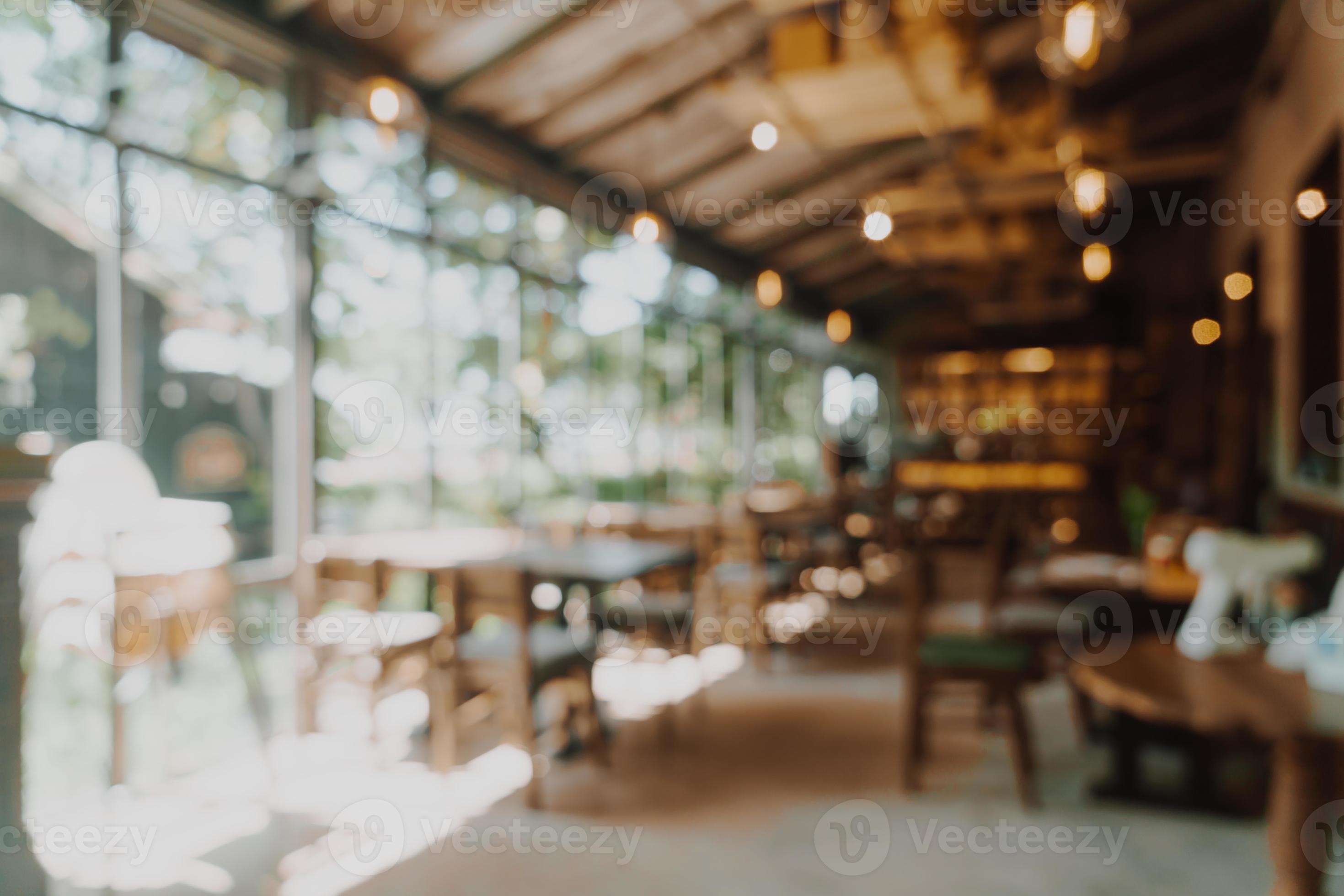 Blur of people in caferestaurant with lighting background Vibenomics