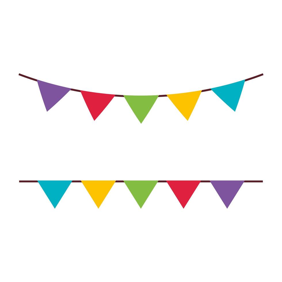 Party banner pennant vector design