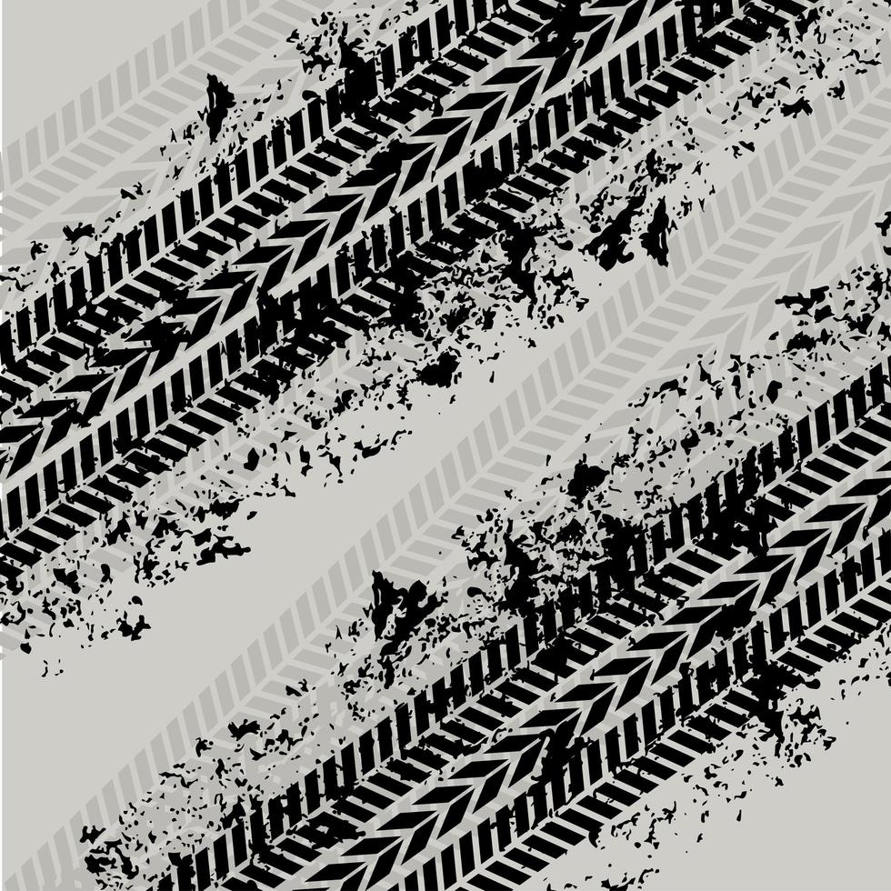 tire tracks grunge vector