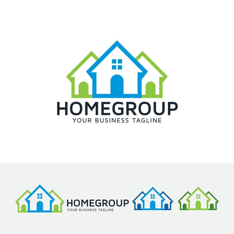 diseño de logotipo de vector de casa de propiedad