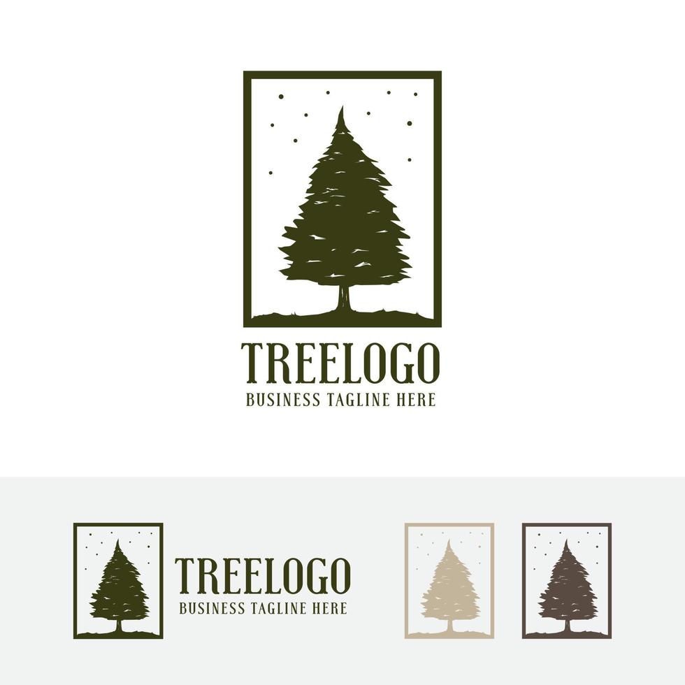 diseño de logotipo de concepto de árbol vector