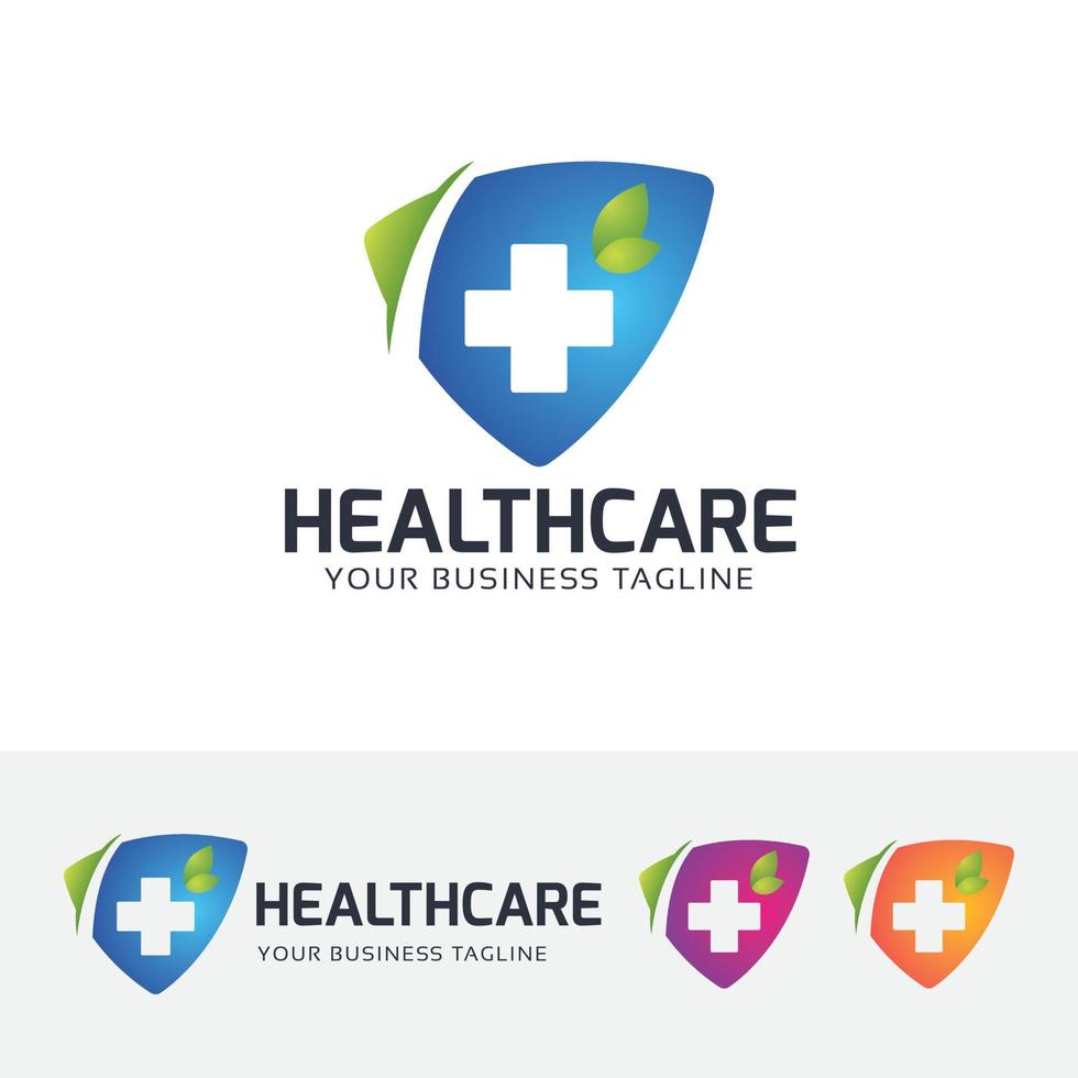plantilla de diseño de logotipo de atención médica vector
