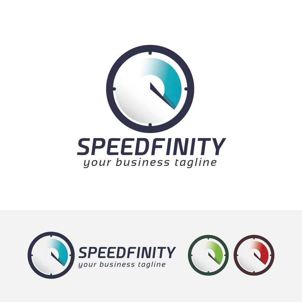 Speed infinity logo design vector