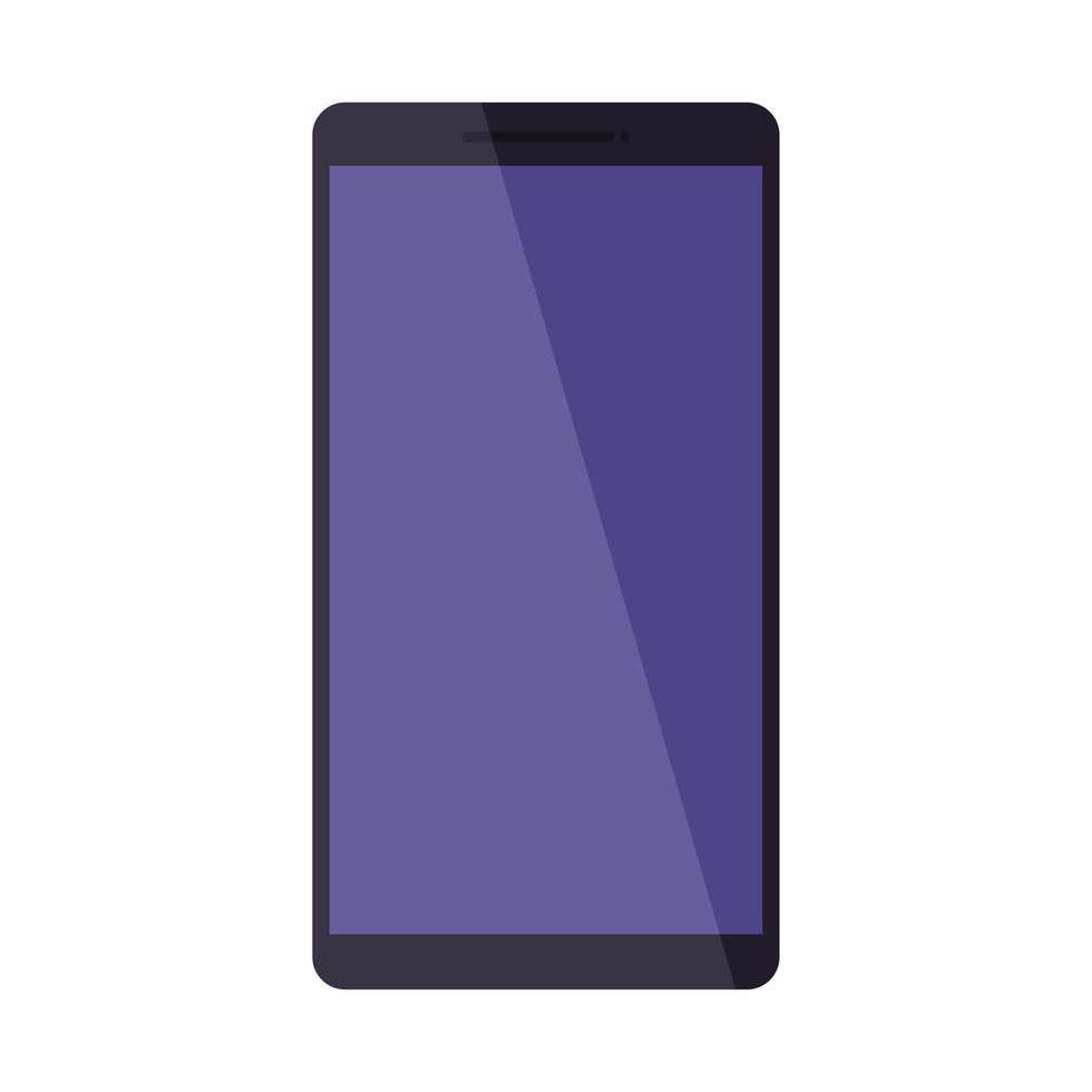 diseño de vector de smartphone negro aislado