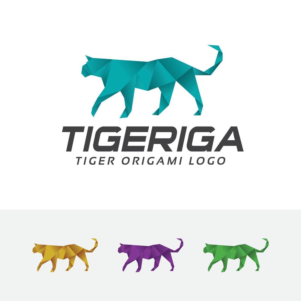 diseño de logotipo de vector de tigre