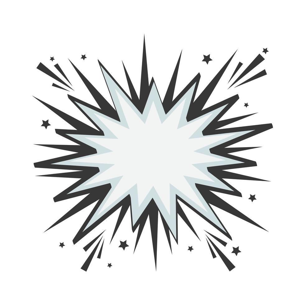 explosion pop art style vector