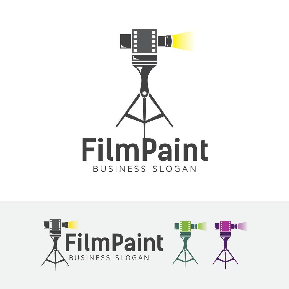 Film production logo design vector