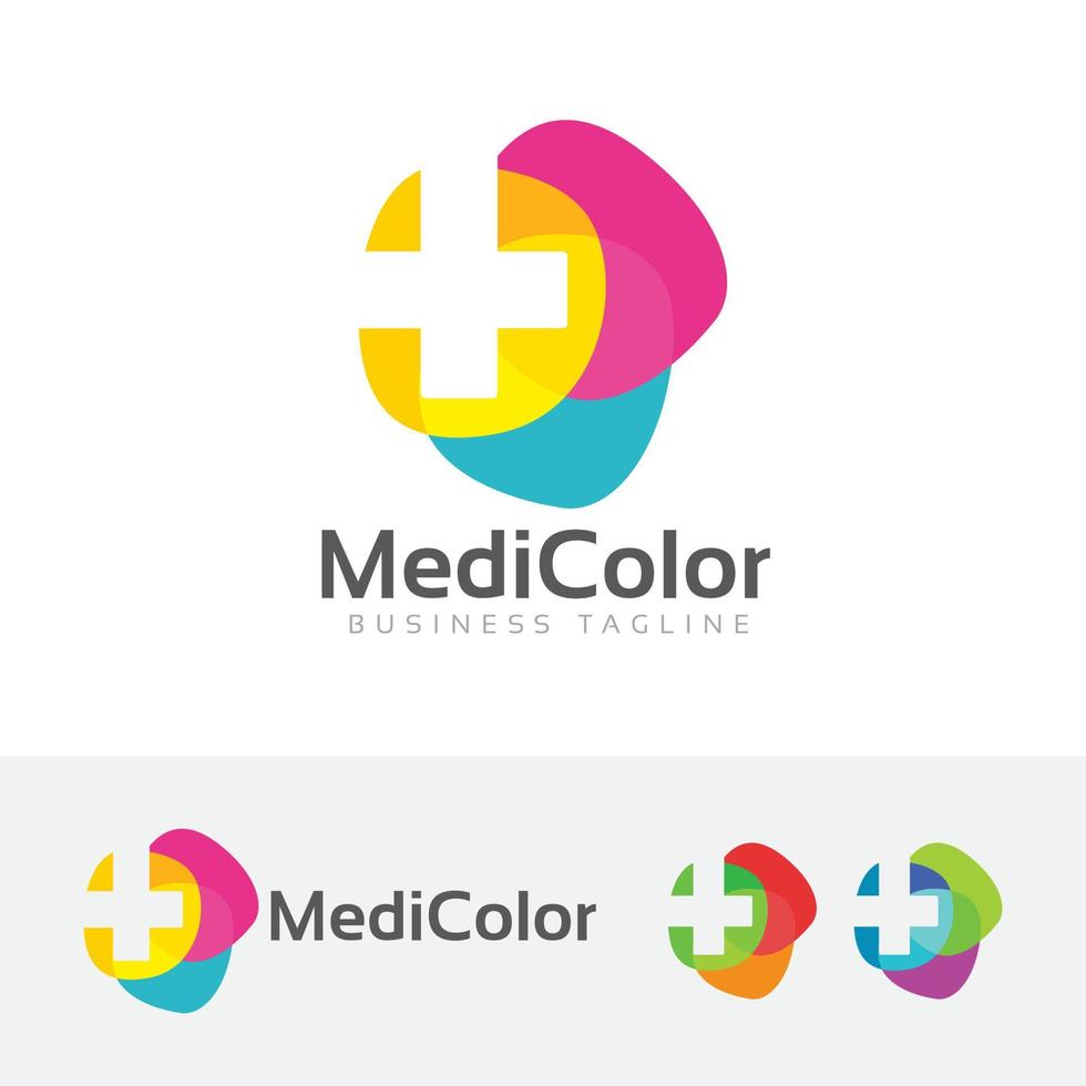 diseño de logotipo de concepto médico vector