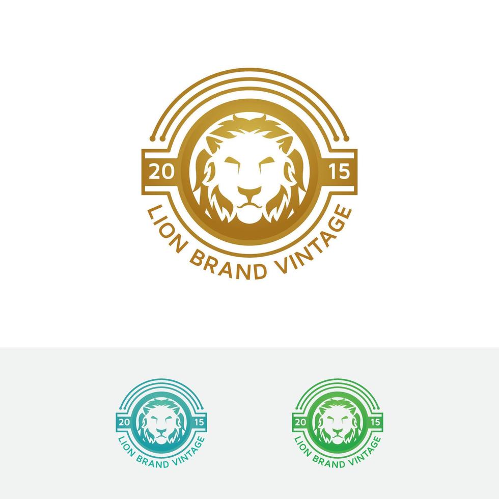 Lion concept logo design vector