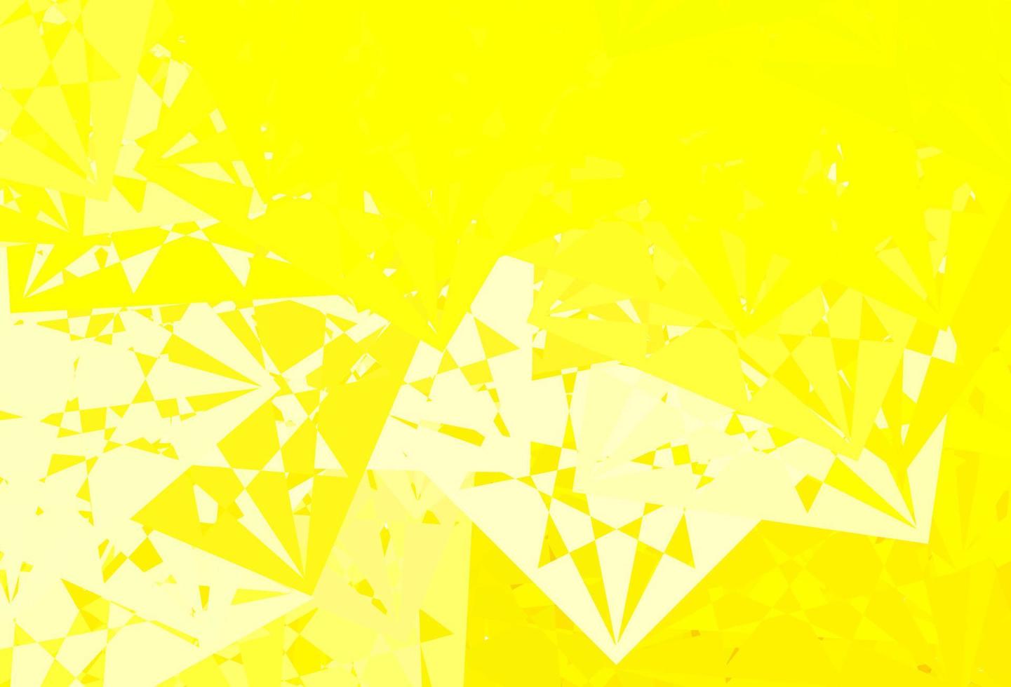 Light Yellow vector layout with triangle forms.
