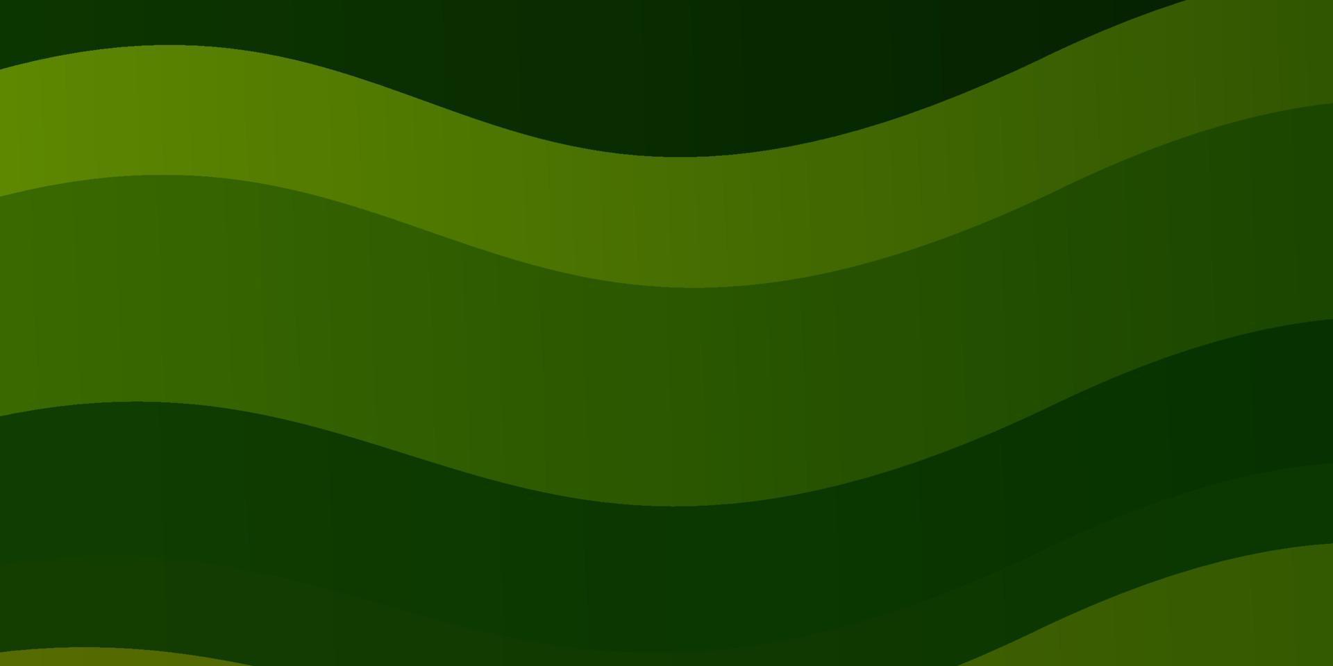 Light Green vector texture with curves.