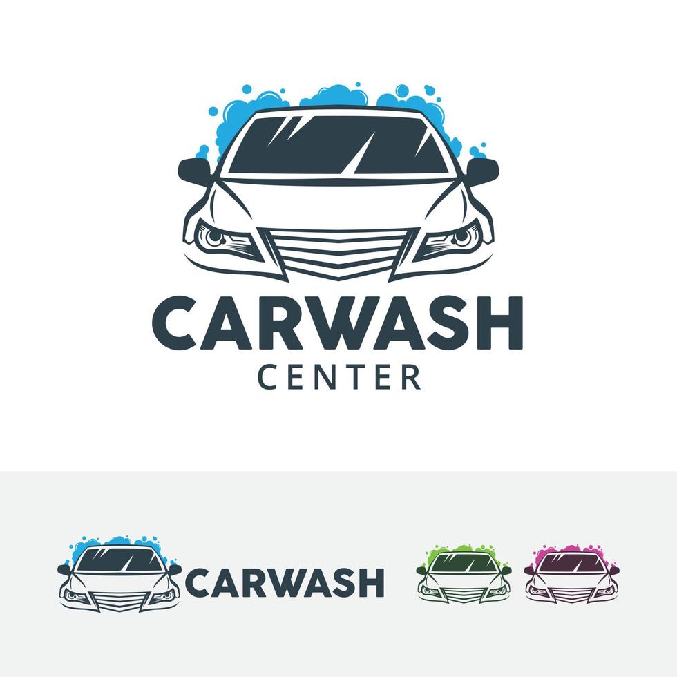 Car wash vector logo design