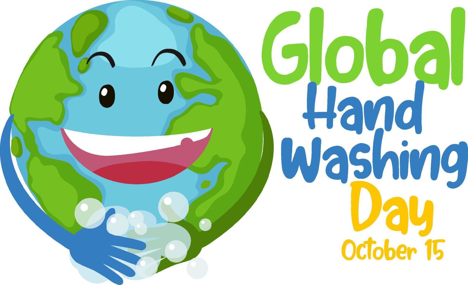 Global Handwashing Day banner design vector