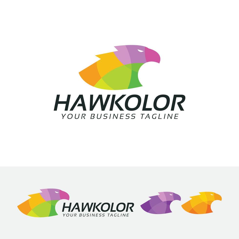 diseño de vector de color de halcón