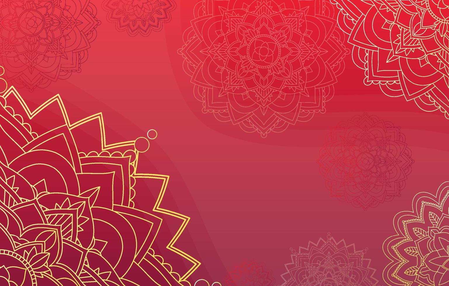 Beautiful mandala background template vector