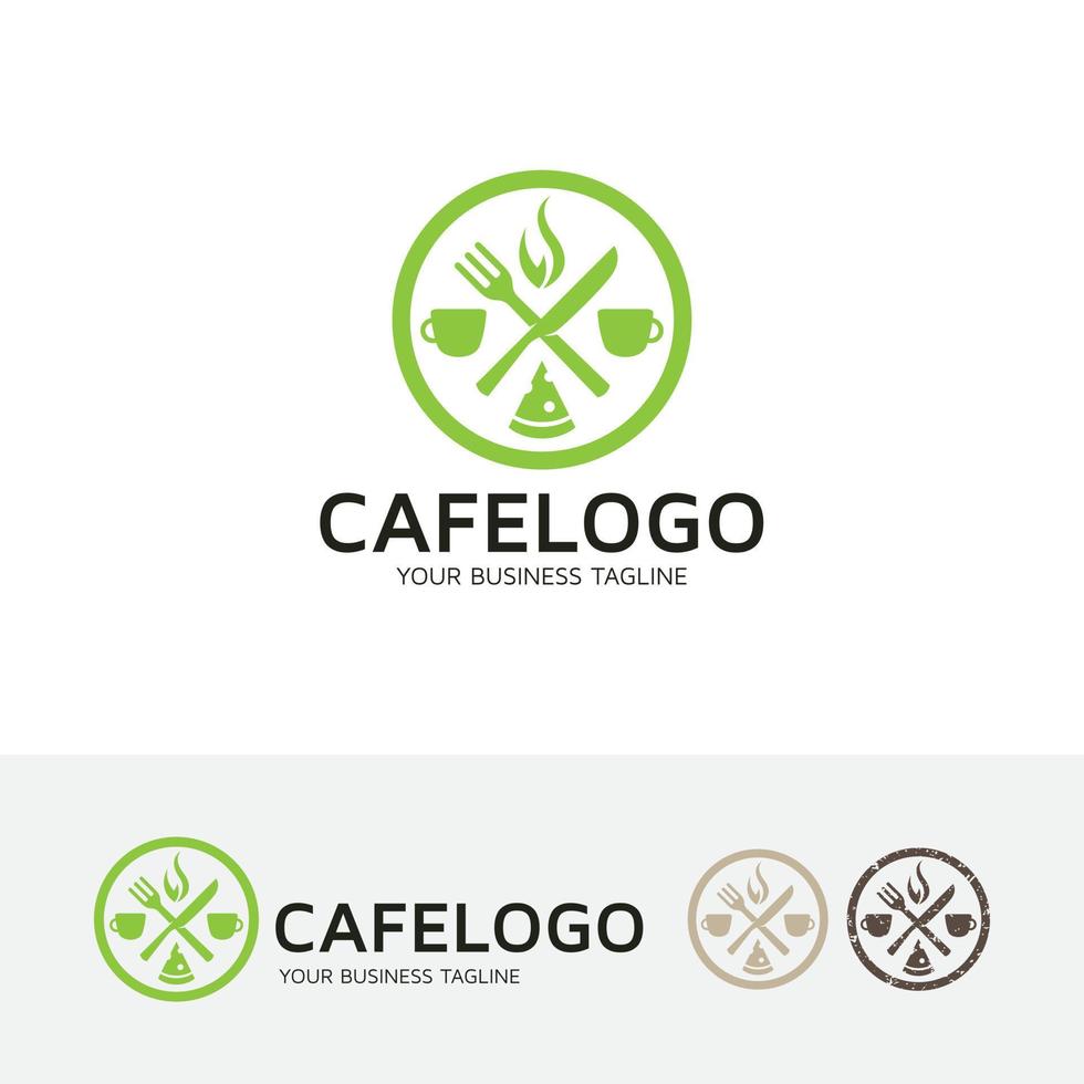 Cafe vector logo design