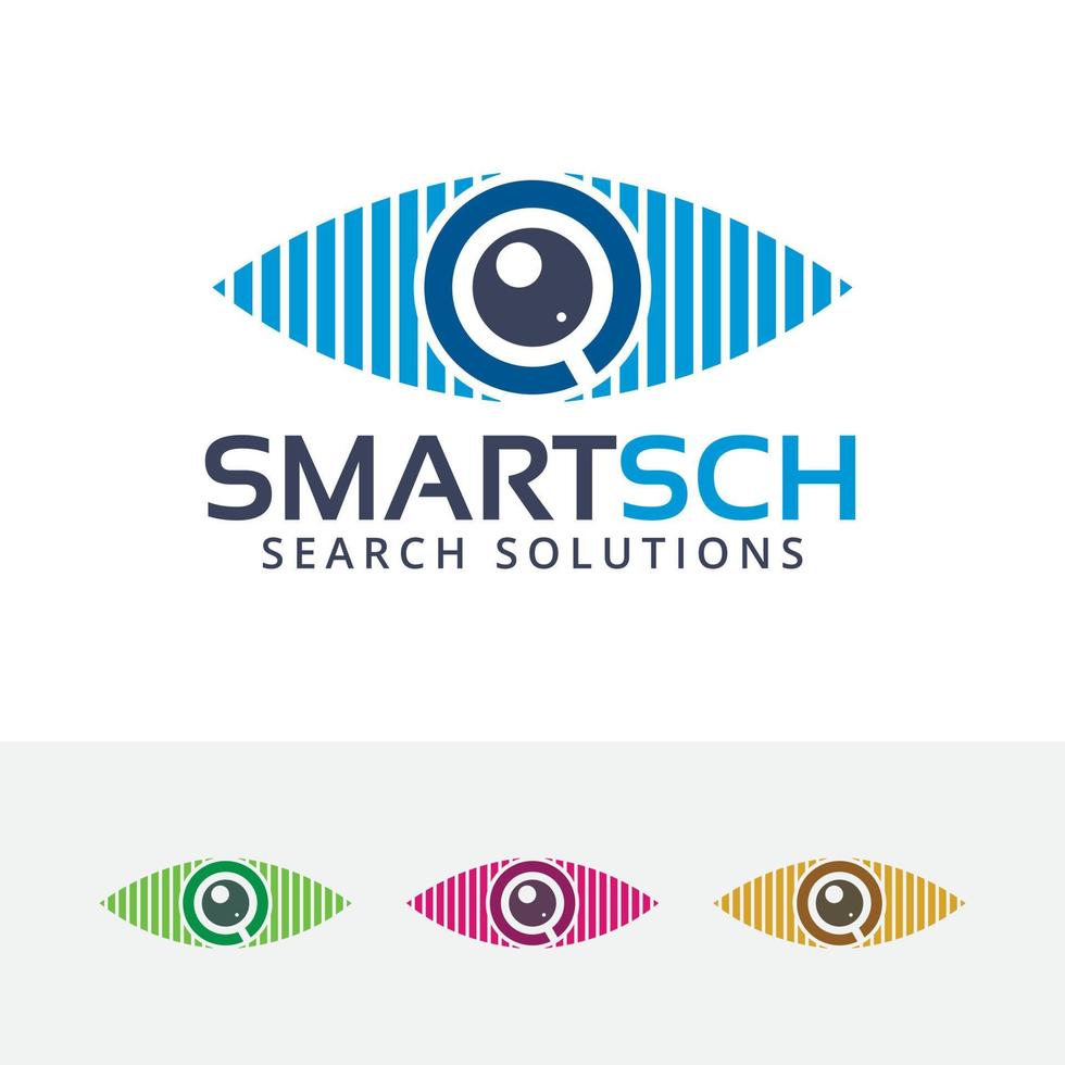 Smart search logo design vector