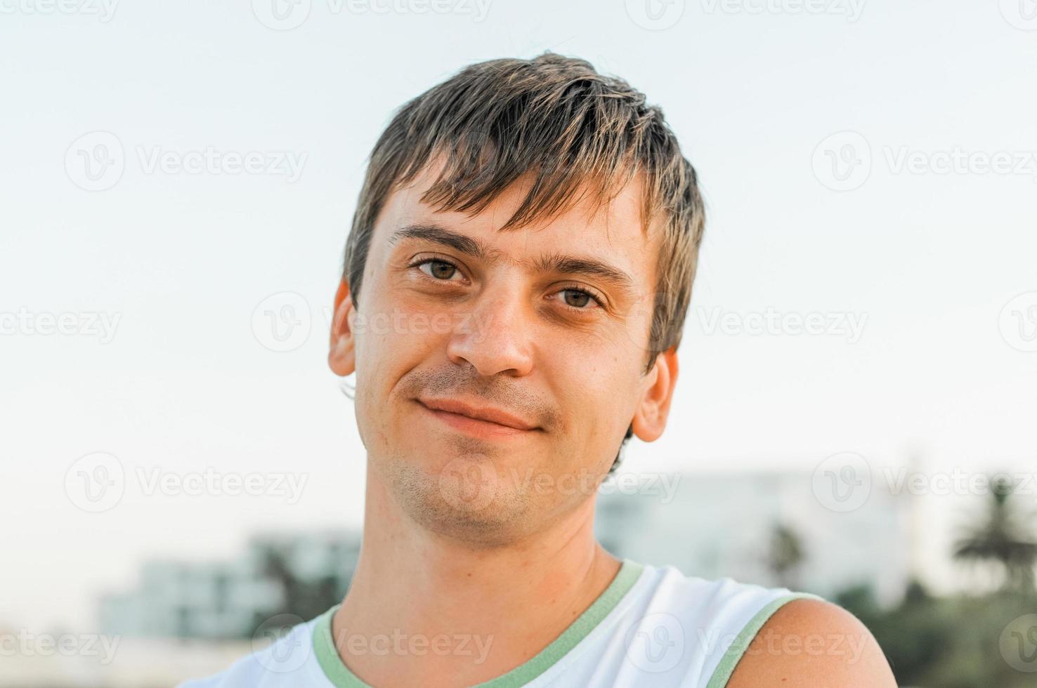 man portrait traveler unshaven candid photo