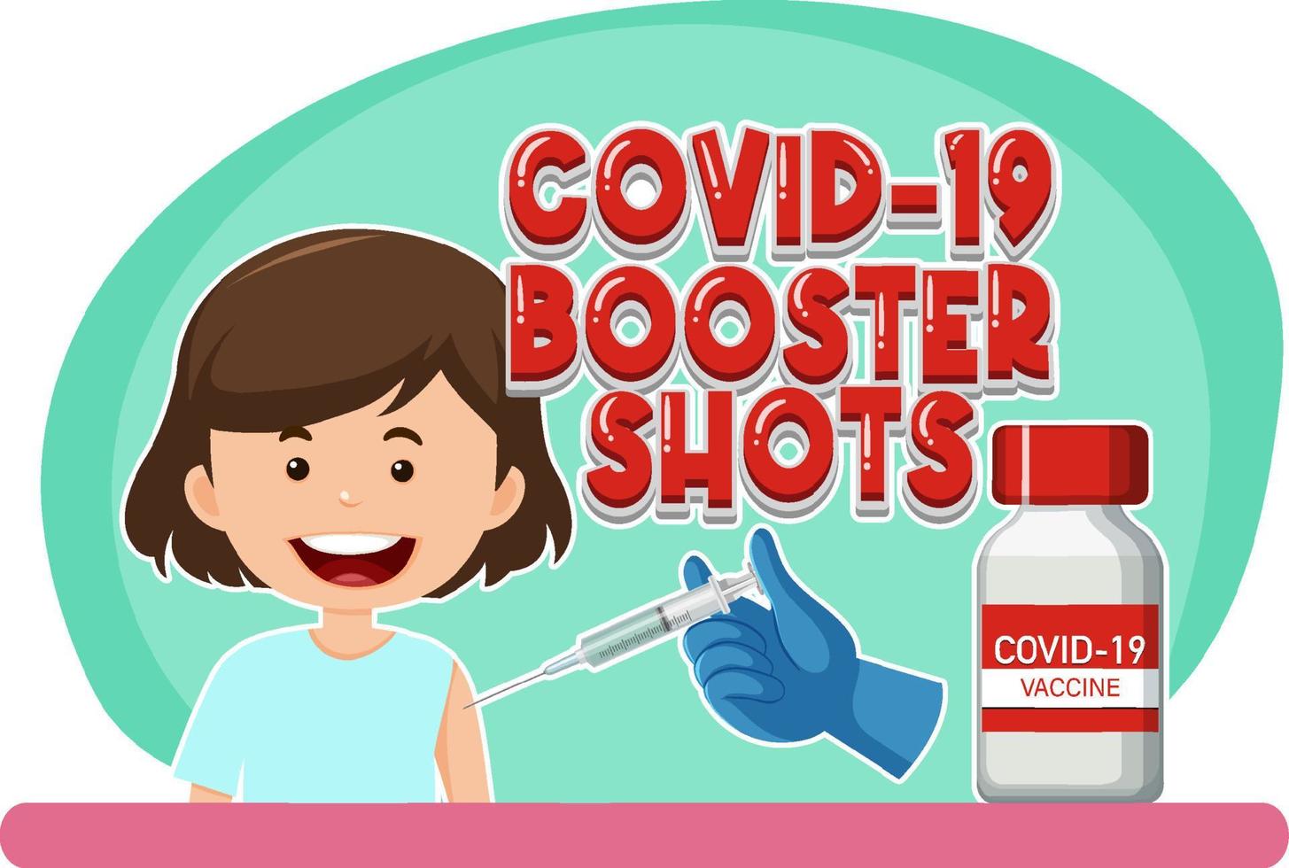 Booster shorts covid 19 vaccine logo vector