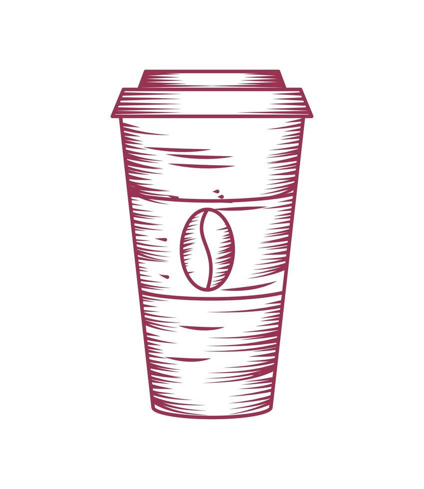 takeaway coffee cup vector