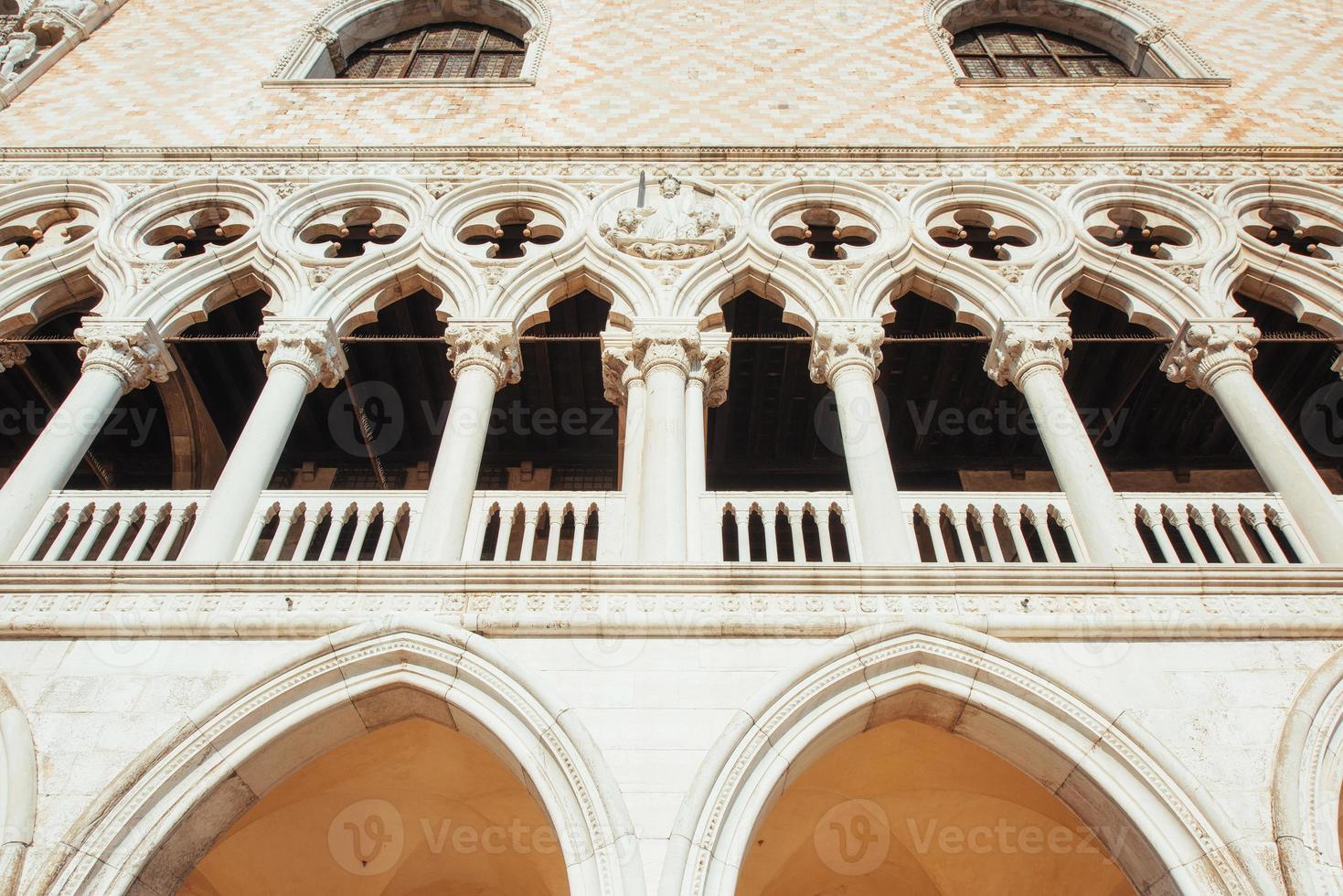 St Mark's Square Piazza San Marco and Campanile bell tower in Venice. Italy. photo