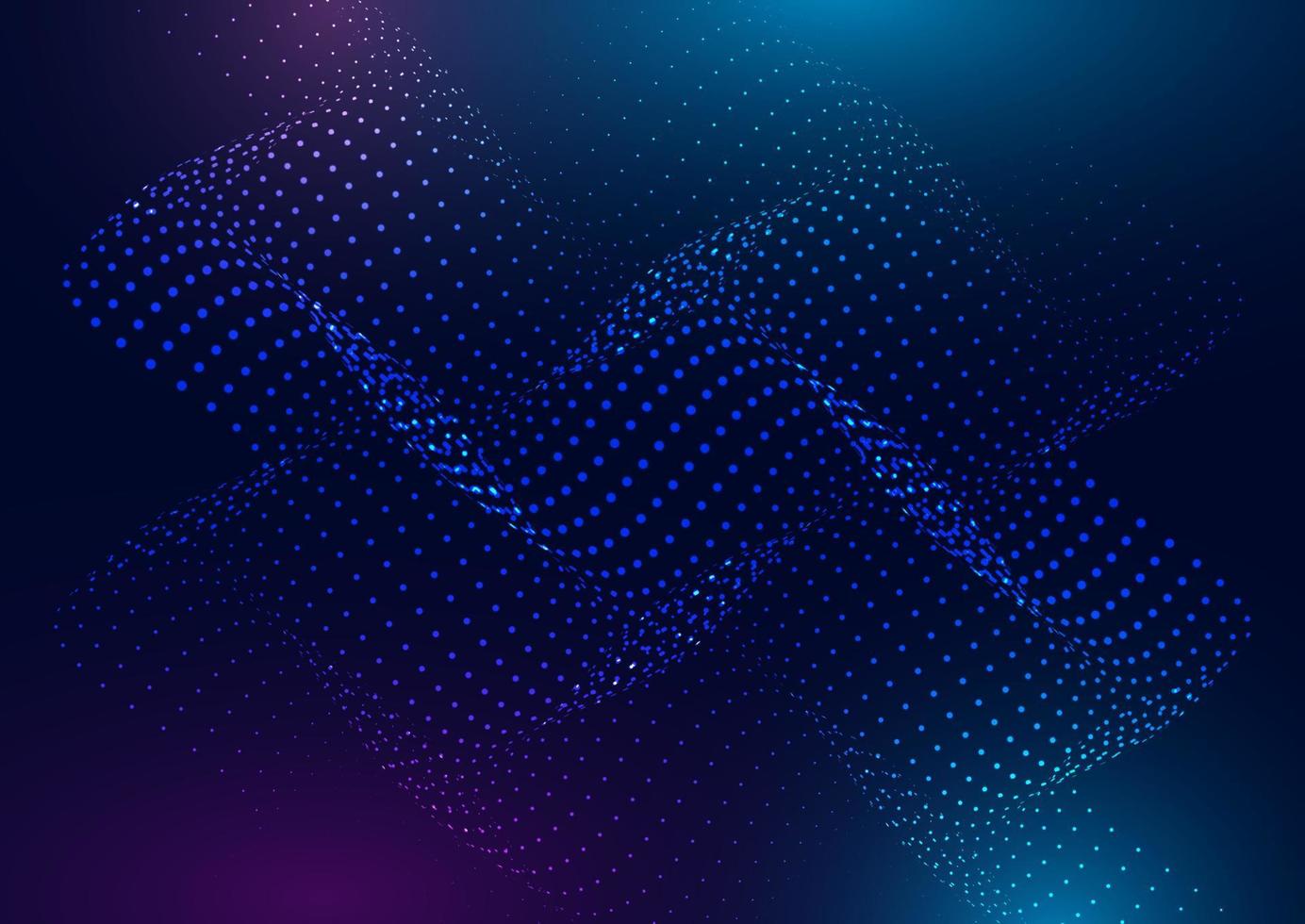 abstract background with flowing particles design vector