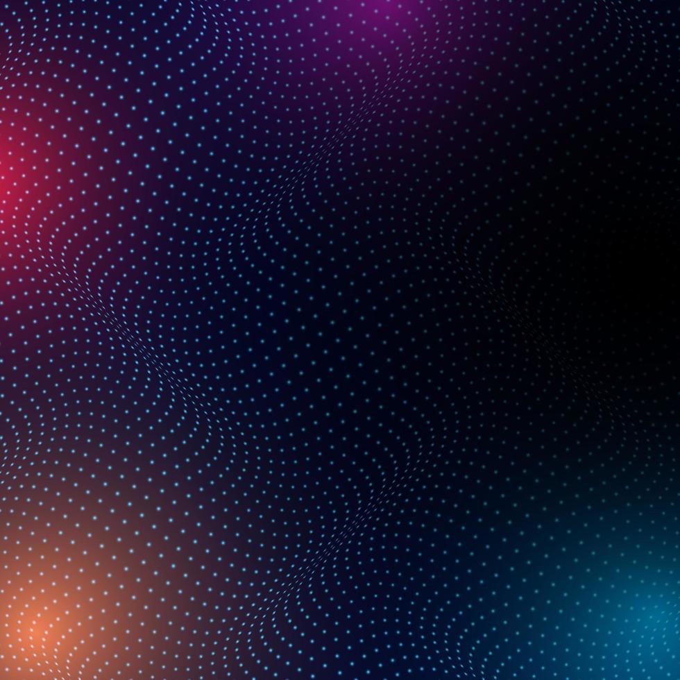 Fondo abstracto de puntos tecno vector