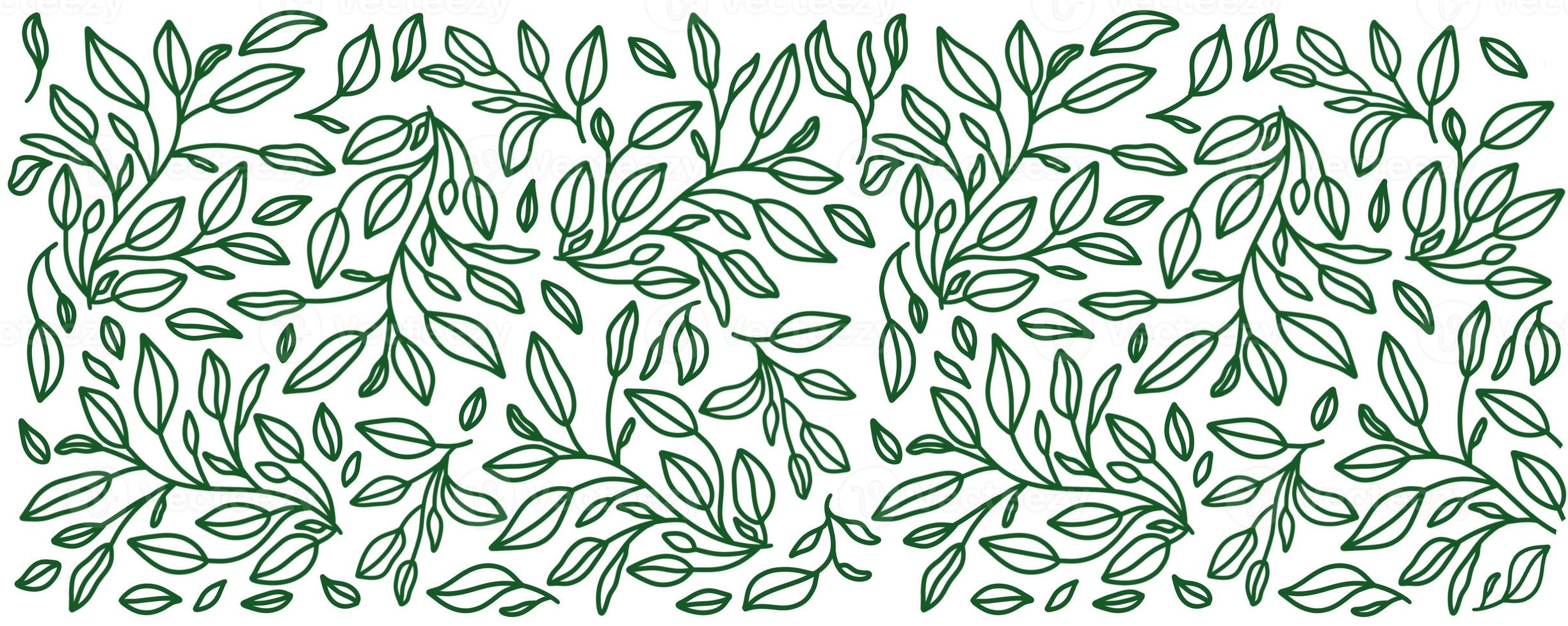 leaf seamless background with pattern background photo