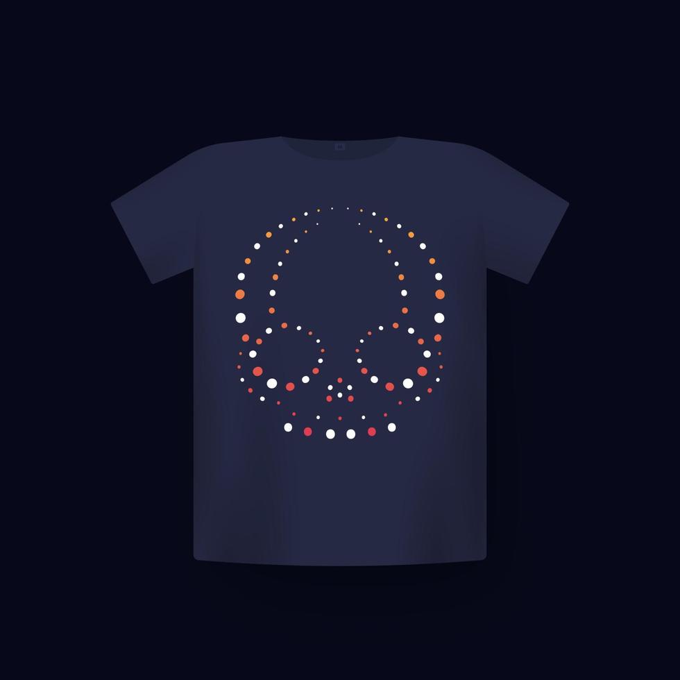 skull, abstract vector print on t-shirt 6200892 Vector Art at Vecteezy
