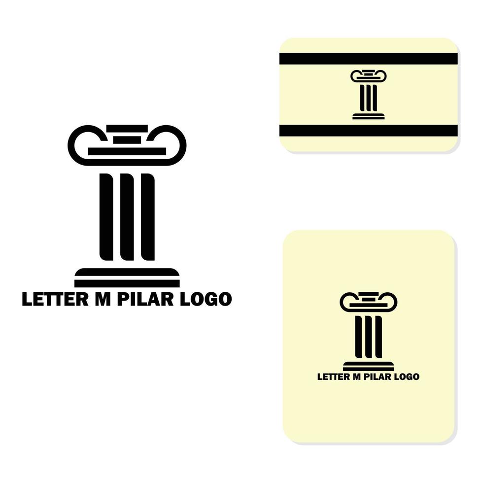 logotipo del monograma de la letra m vector