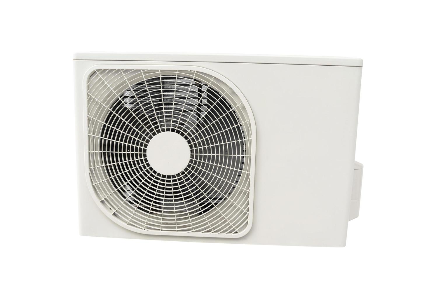 Condensing unit of air conditioning systems on white background with clipping path. photo