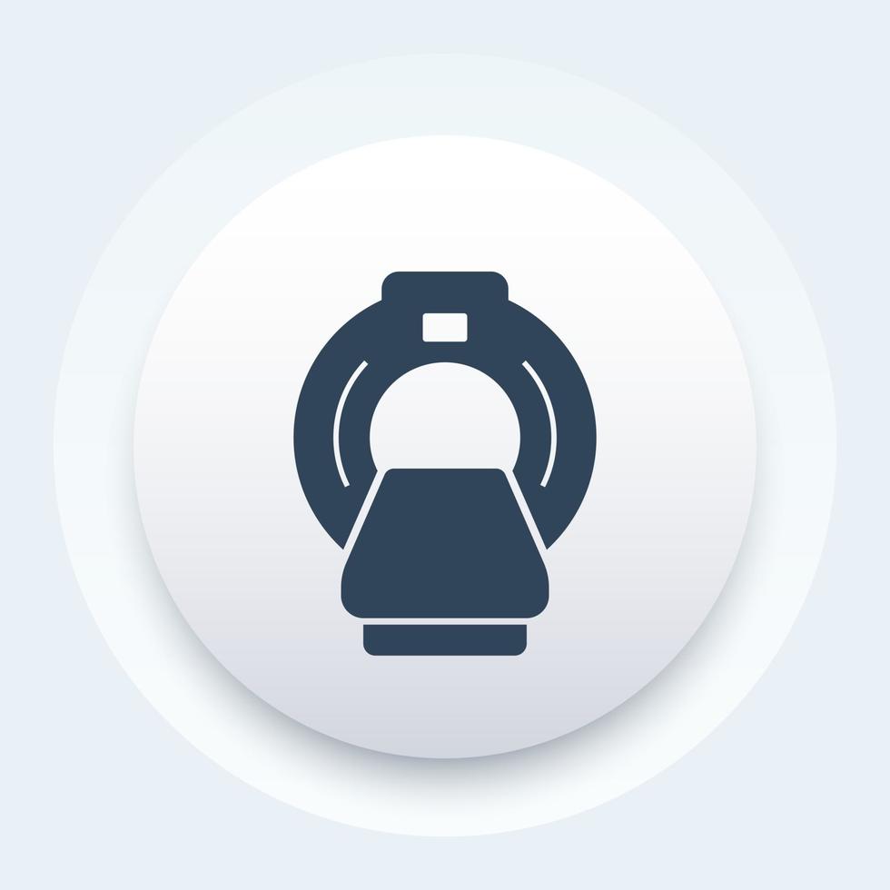 MRI scanner icon vector