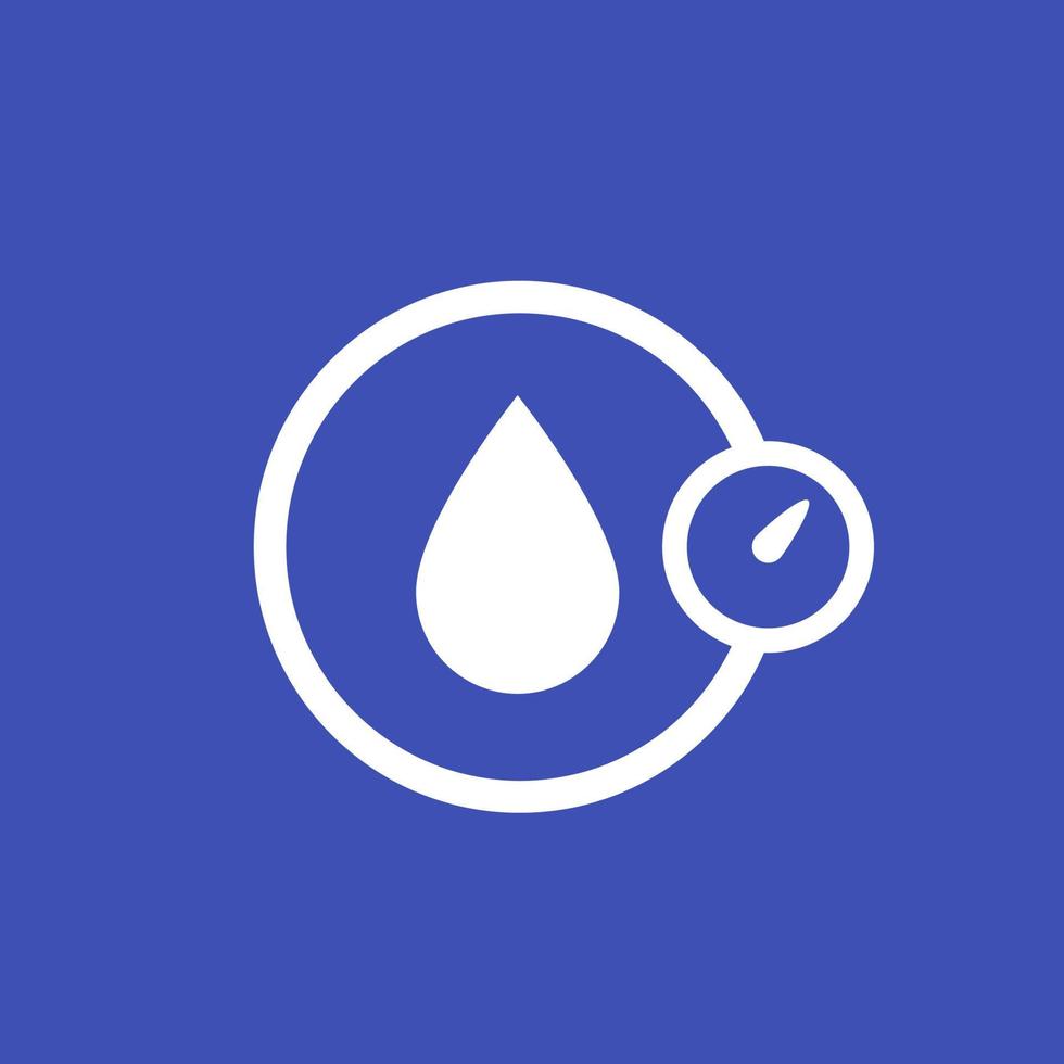 humidity, water control icon vector