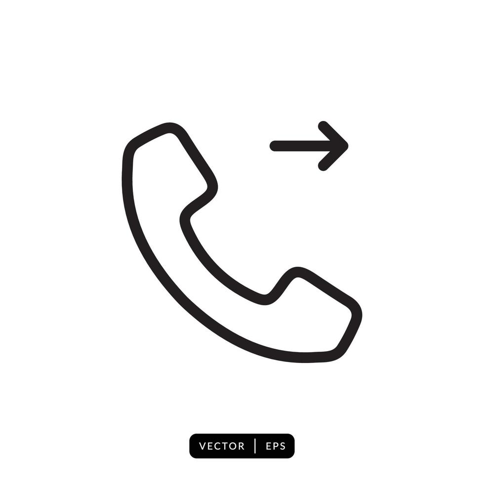 Telephone Icon vector - Sign or Symbol