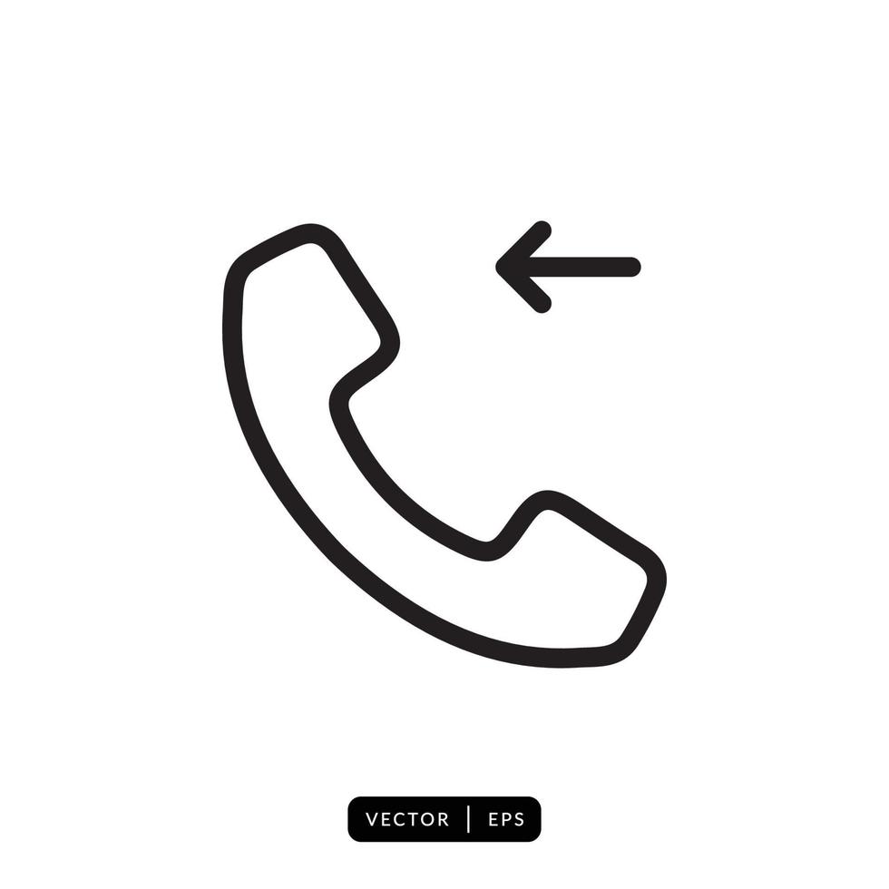 Telephone Icon vector - Sign or Symbol