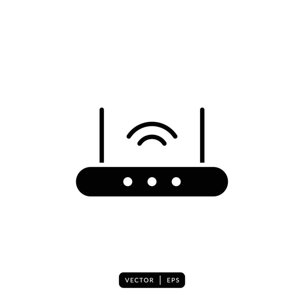 Router Icon Vector - Sign or Symbol