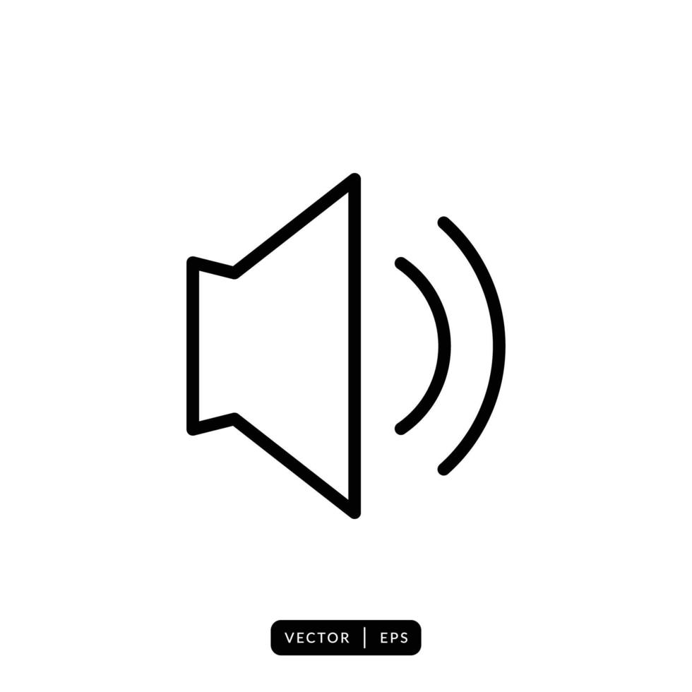 Speaker Icon Vector - Sign or Symbol