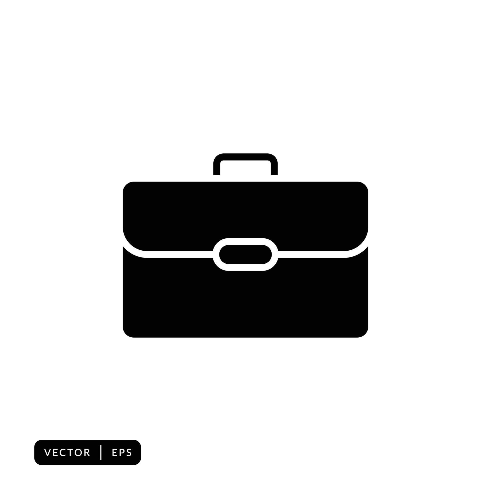 Briefcase Icon Vector Sign or Symbol 6201421 Vector Art at Vecteezy