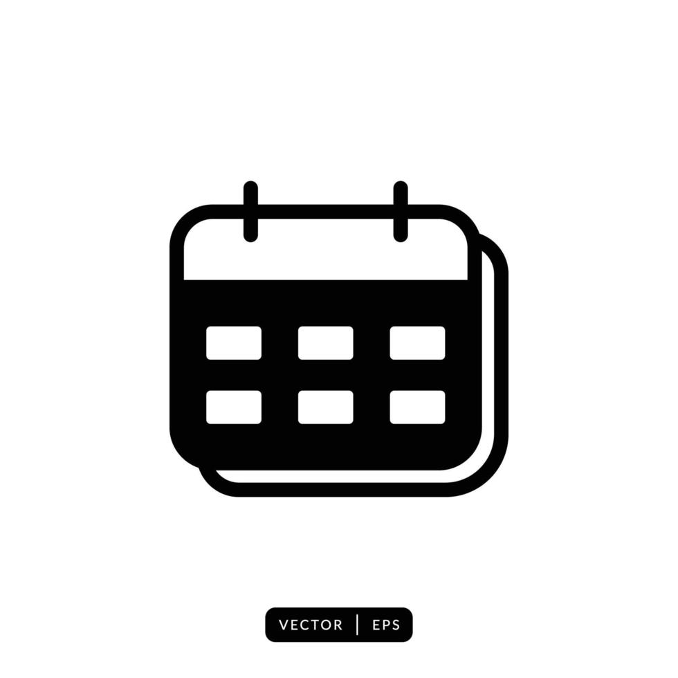 Calendar Icon Vector - Sign or Symbol