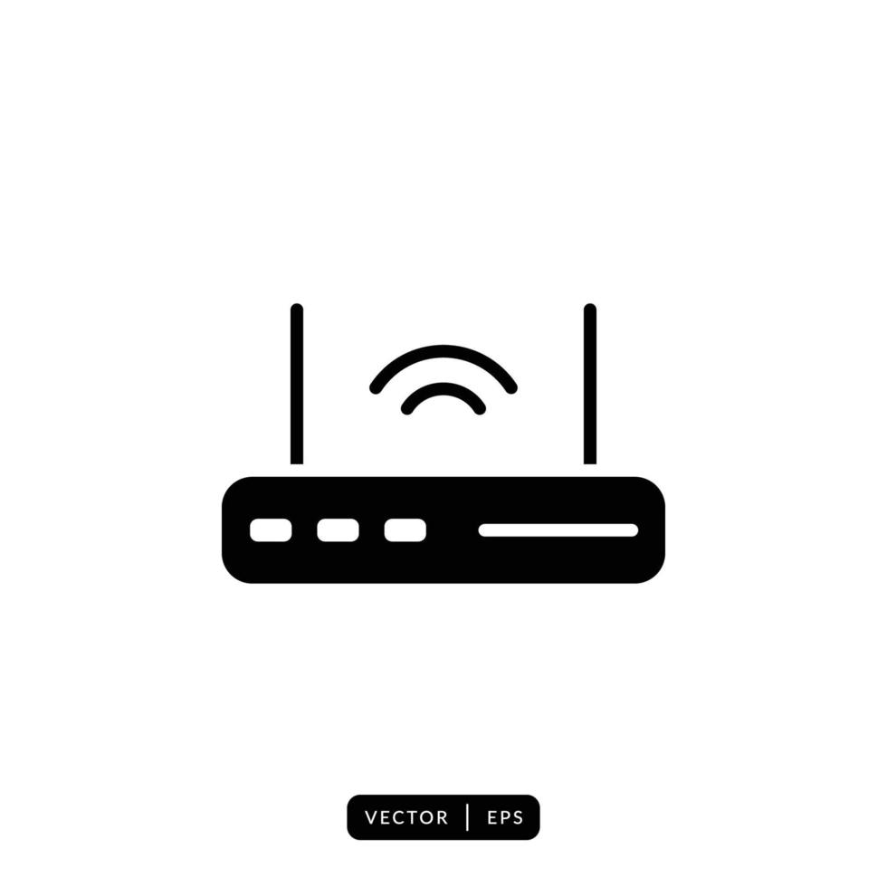 Router Icon Vector - Sign or Symbol
