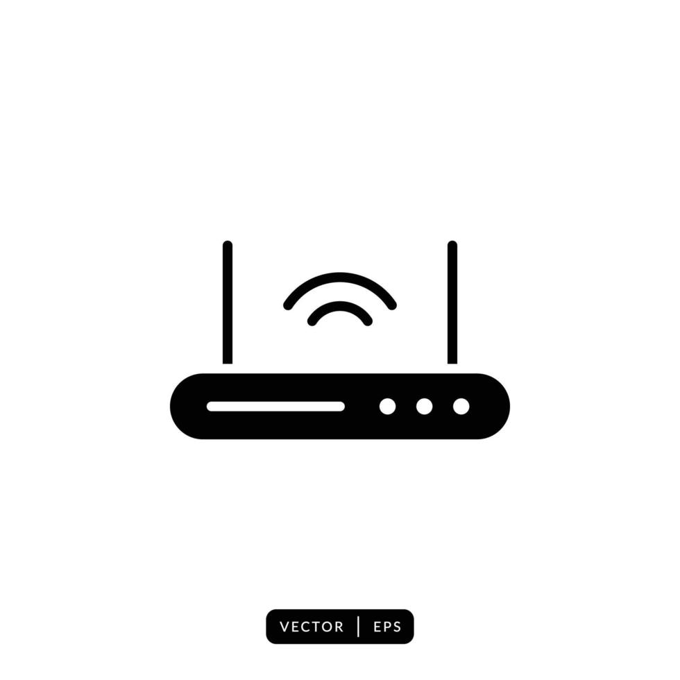 Router Icon Vector - Sign or Symbol