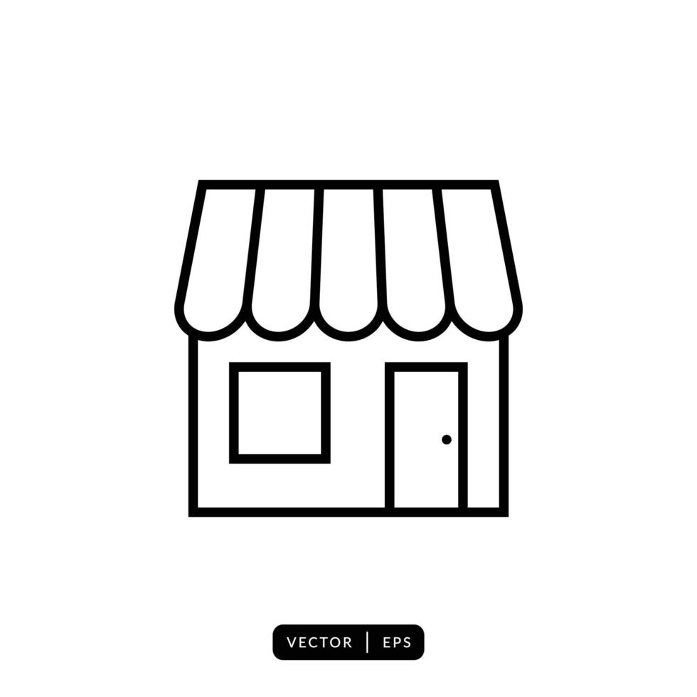 Shop Icon Vector - Sign or Symbol