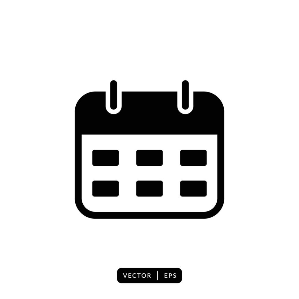 Calendar Icon Vector - Sign or Symbol