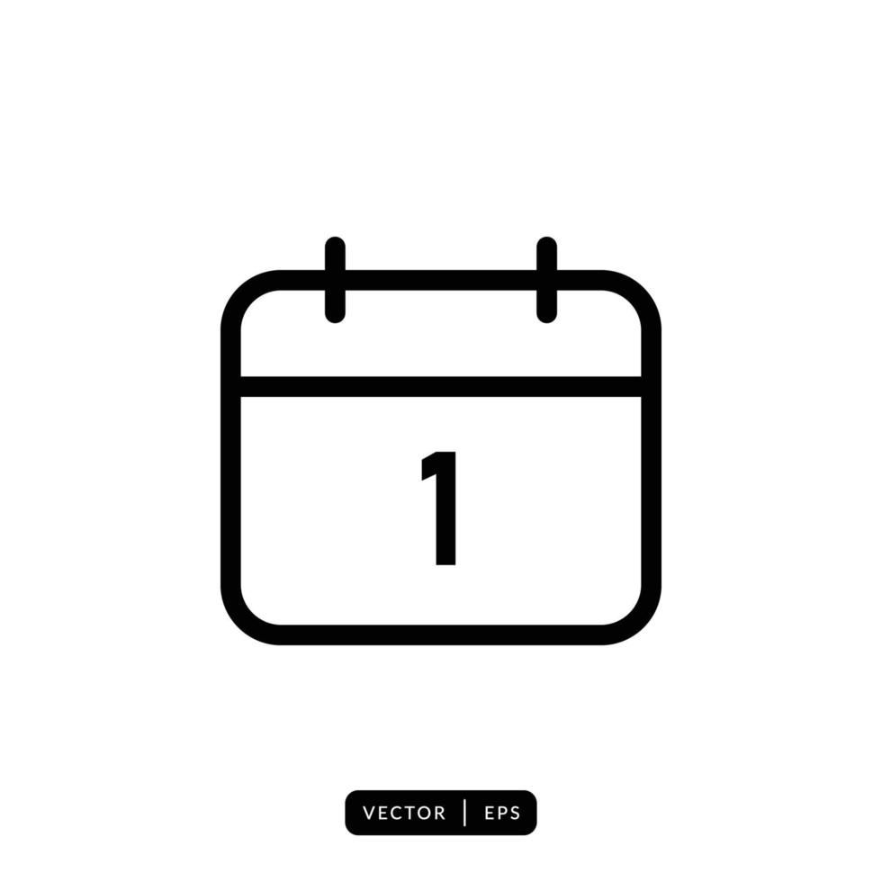 Calendar Icon Vector - Sign or Symbol