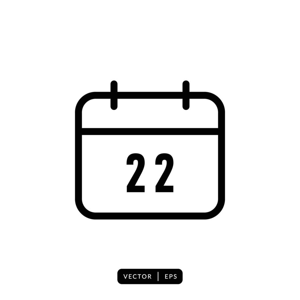 Calendar Icon Vector - Sign or Symbol